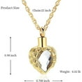 thumbnail image 2 of Crystal Heart Urn Necklace for Ashes Love Heart Memorial Human Pet Ashes Pendant Angel Wing Heart Urn Necklace Human Pet Ashes Pendant for Her Girlfriend Wife Mom Daughter, 2 of 7