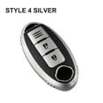 thumbnail image 4 of Textured Car Key Fob Case Cover For Nissan For Qashqai For Trail Green Style 4 Silver Mingyiq, 4 of 9