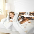 thumbnail image 4 of Feelyou Little Highland Bull Full Size Comforter Sets, Kawaii Rustic Cow Bedding Comforter Set, Cartoon Farm Animal Reversible Bedding Sets, Microfiber Bedroom Decor, 3pcs, 4 of 8