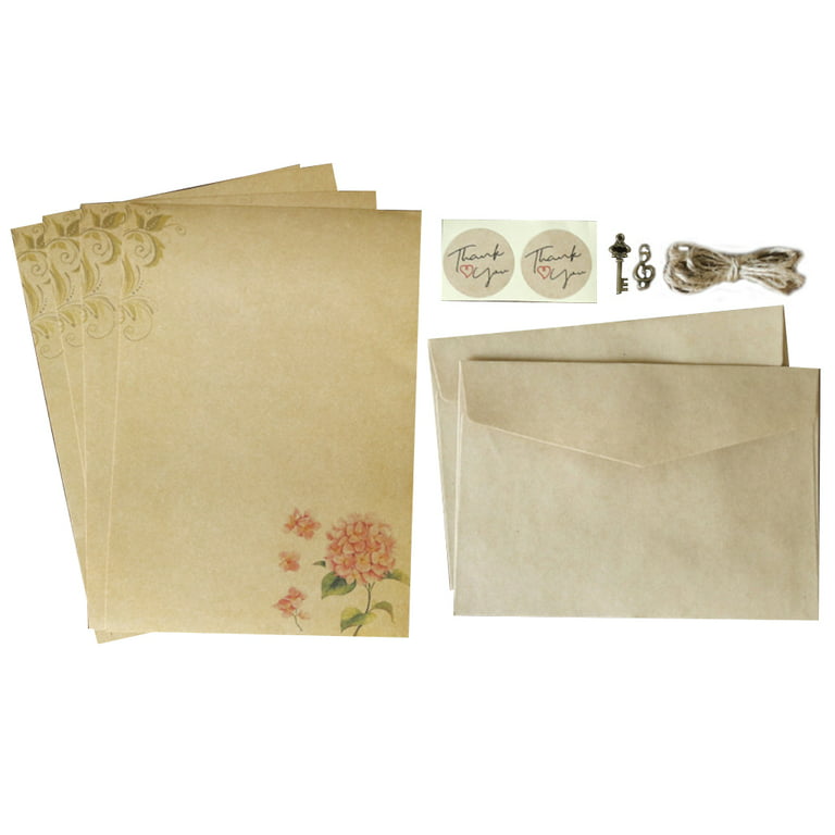 SUNRI Vintage Paper Envelope Antique Looking Paper Old Style