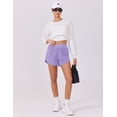 thumbnail image 6 of Pinspark Women Running Shorts High Split Gym Workout Shorts Comfy Sports Wear Summer Shorts with Liner, 6 of 7