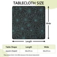 thumbnail image 2 of Halloween Spider Web Pattern Square Fitted Tablecloth with Elastic Edge,Square Table Cover,Washable Elastic Table Cover for Home Kitchen Party Decor 36"x36", 2 of 6