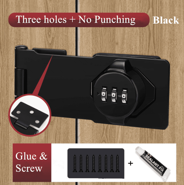 Household Password Locks, Durable No Punching Security Locks