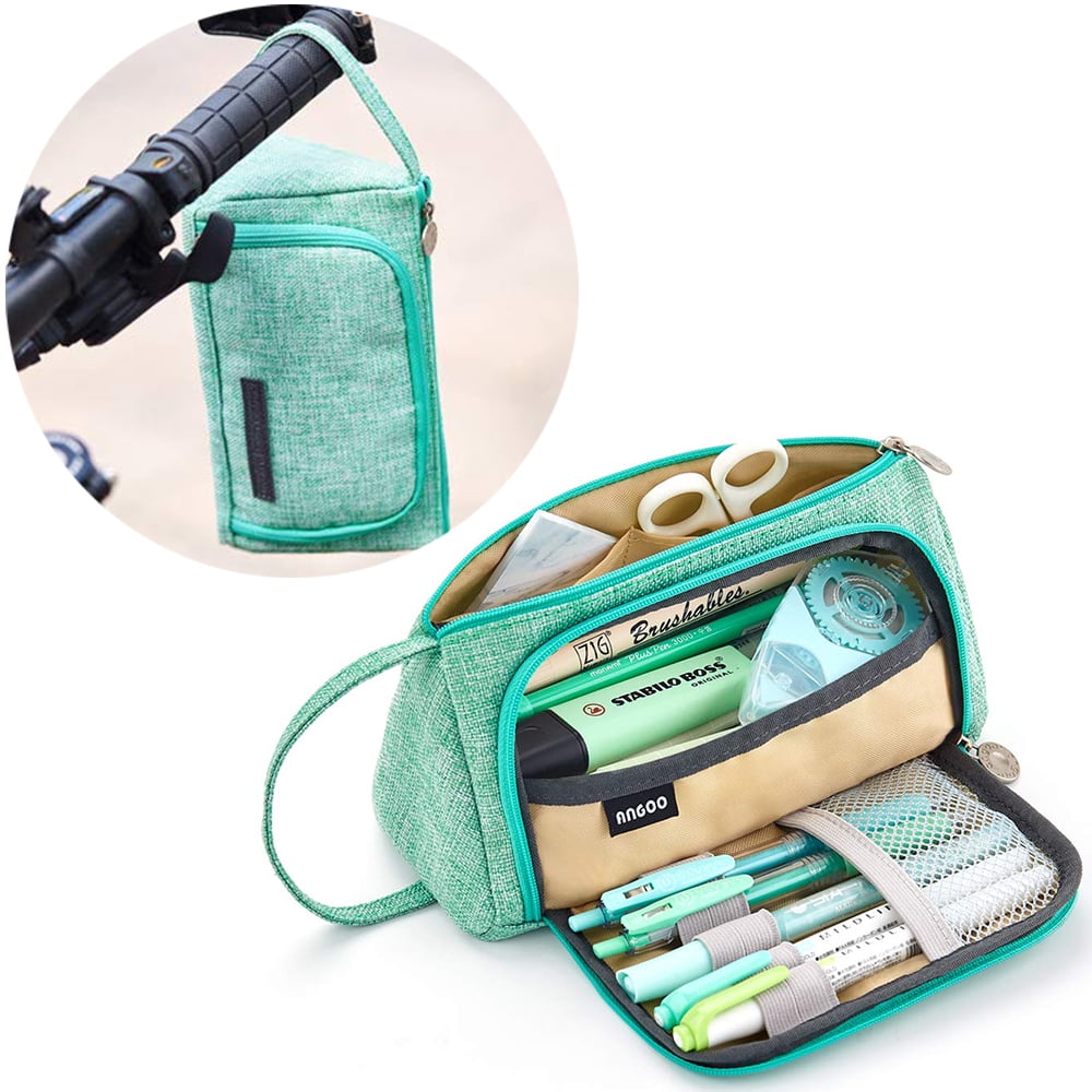 Large Capacity Canvas Storage Pouch Marker Pen Pencil Case ,Multi