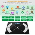 thumbnail image 4 of Smart Scale for Body Weight and Fat Percentage Accuracy Digital Bathroom Scale with LCD Display for BMI 24 Body Composition Analyzer Sync with Fitness App 397lbs, 4 of 9