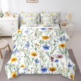 thumbnail image 1 of Erosebridal Rustic Groovy Bedding Sets Queen Size, Daisy Flower Comforter Sets with Sheets, Botanical Room Decor, 7pcs, 1 of 5