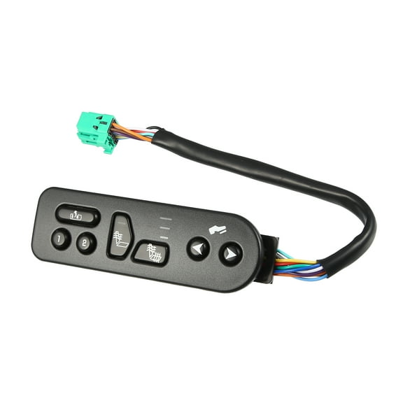 Driver Side Seat Heater Switch for Chevy Avalanche 1500 2003-2006 ABS 15116862 Black Green
