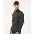 thumbnail image 2 of AllPro 4HM700 Performance Mélange Quarter-Zip Pullover-Black Melange-XS, 2 of 6