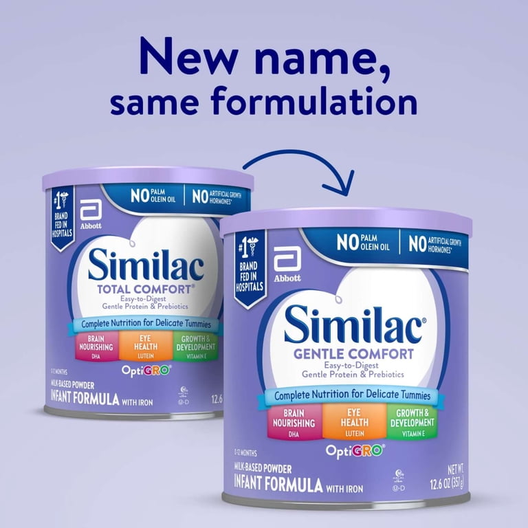 6 pack) Similac Gentle Comfort Powder Baby Formula, 12.6-oz Can