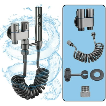 Toilet Companion Bidet Pet Cleaning Bathing G1/2 Caliber pressurized Water-Saving Copper Metal Valve Body for Multi-Purpose use, can be Used with a Toilet, Bathtub, Bathroom Cleaning