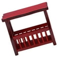 thumbnail image 4 of EeaseCA 1 Pce Table à Thé en Bois Style Européen Porte-Revues Accessoire Rétro pour Maison de Poupée, 4 of 8