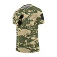 thumbnail image 5 of Workout Shirts for Men Camo Print Short Sleeve Quick Dry Athletic Gym Active T Shirt Moisture Wicking, 5 of 7
