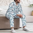 thumbnail image 7 of Lsque Hand Drawn Snake Pattern Long Sleeve Pajama Set for Men - Soft 2-Piece Sleepwear and Loungewear Set with Pockets, Comfy Nightwear-X-Large, 7 of 7