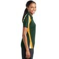 thumbnail image 3 of Sport-Tek Women's 100 Percent Polyester Tricolor Micropique Polo. LST654, 3 of 6