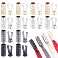 thumbnail image 1 of 32 Sets 4 Colors Zinc Alloy Cord Ends End Caps Column Mixed Color 19x7.5mm Inner Diameter: 5.5mm 8 sets/color, 1 of 6