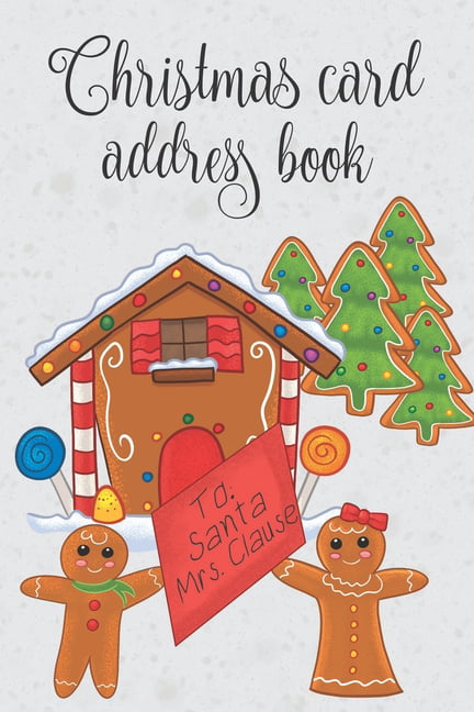 Christmas Card Address Book Santa List A-Z TABS 8 yr Tracker Personalized Gift 