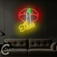 thumbnail image 3 of C-CRAFT Sexy Lips Neon Led Light Up 20 inch for Home Bar Bedroom Wall Decor, 3 of 5