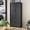 Black, variant on Armoire Wardrobe Closet with 2 Drawers, 63" Clothing Storage Cabinet with Hanging Rod, 2 Doors Wooden Wardrobe Cabinet for Bedroom, Large Capacity Storage