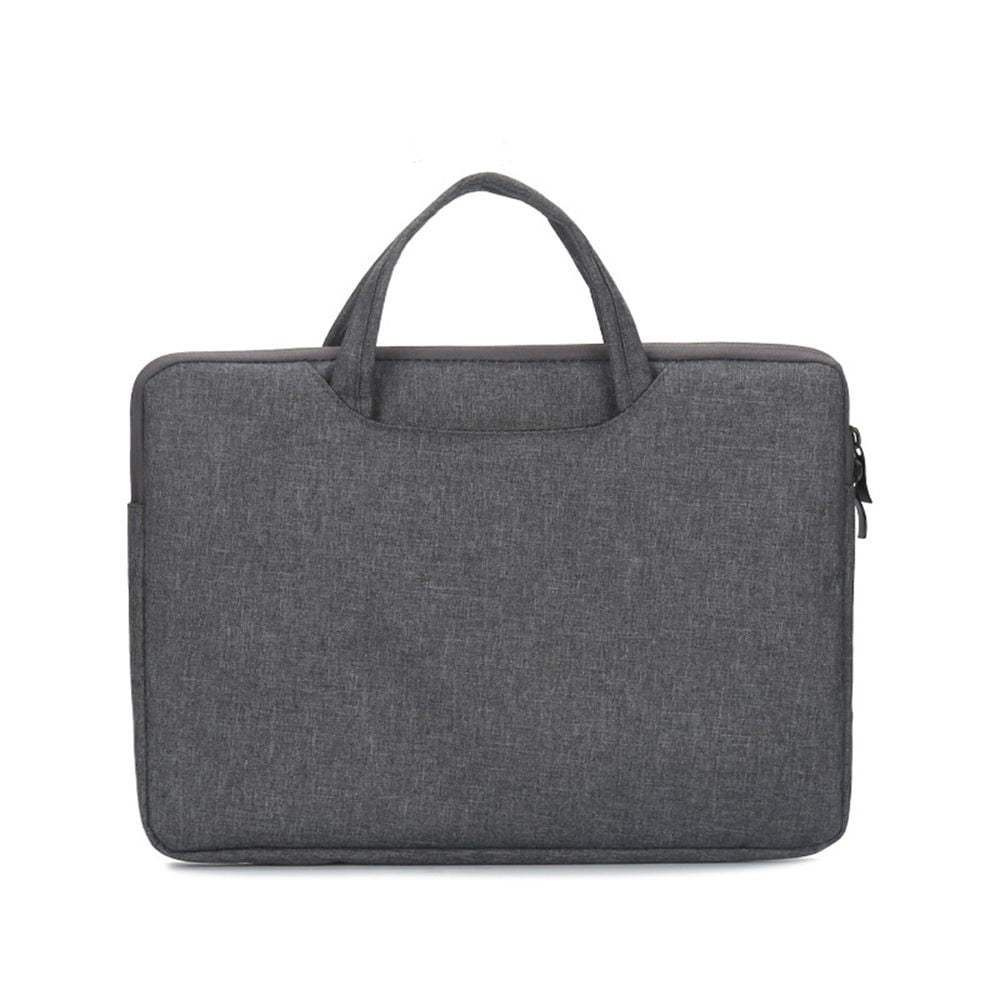 11 13 14 15.6 inch Universal Large Capacity Shockproof Protective Pouch  Business Bag Briefcase Handbag Laptop Sleeve LIGHT GREY 15-15.6 INCH