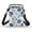 Blue Tropical Floral Print, variant on POLERO Soccer & Striped Typography Design Over Shoulder Purse, Lightweight Zipper Crossbody Bag for Travel Casual Use