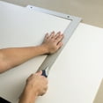 thumbnail image 4 of Genesis Tuiles de Plafond Blanches Lisses Pro 2 Pi x 4 Pi - Installation Facile à Insérer - Imperméables, Lavables et Ignifuges - PVC de Haute Qualité pour Prévenir la Casse - Lot de 10 Tuiles, 4 of 7