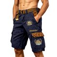 thumbnail image 4 of Men's Cargo Shorts with Multi Pockets - Casual Hiking Summer Shorts for Outdoor Activities, Relaxed Fit Brushed twill fabric, Lightweight Breathable,Navy,XXXXXL, 4 of 4