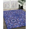 thumbnail image 3 of Ahgly Company Machine Washable Indoor Rectangle Transitional Light Slate Blue Area Rugs, 4' x 6', 3 of 7