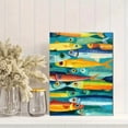 thumbnail image 2 of UXIEQU Colorful Sardine School Canvas Wall Art 15.75x11.81 Inches, 2 of 8
