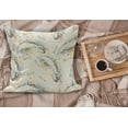 thumbnail image 2 of Sea Animals Fluffy Throw Pillow Cushion Cover, Sketch of Dolphins with Colorful Butterfly Ornamentals Ocean Life Illustration, Decorative Square Pillow Case, 24" x 24", Multicolor, by Ambesonne, 2 of 5