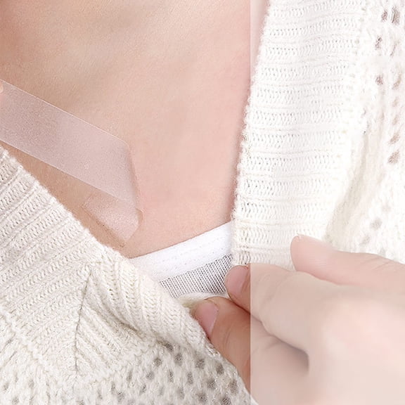 SOPOTUTU 4Packs Double Sided Body Tape for Skin Transparent Non Slip Adhesive Clothing Tape