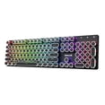 thumbnail image 1 of Redragon Clavier de Machine à Écrire Sans Fil, Clavier de Jeu Mécanique, Bluetooth/2,4 GHz/fil, Rétroéclairage DEL RVB, Rechargeable, Commutateur Bleu - Clic, Uni, 1 of 7