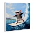 thumbnail image 3 of Stupell Industries Cool Surfer Mouse Blue Ocean Waves Surfboard Wood Wall Art, 12 x 12, Design by Lucia Heffernan, 3 of 5