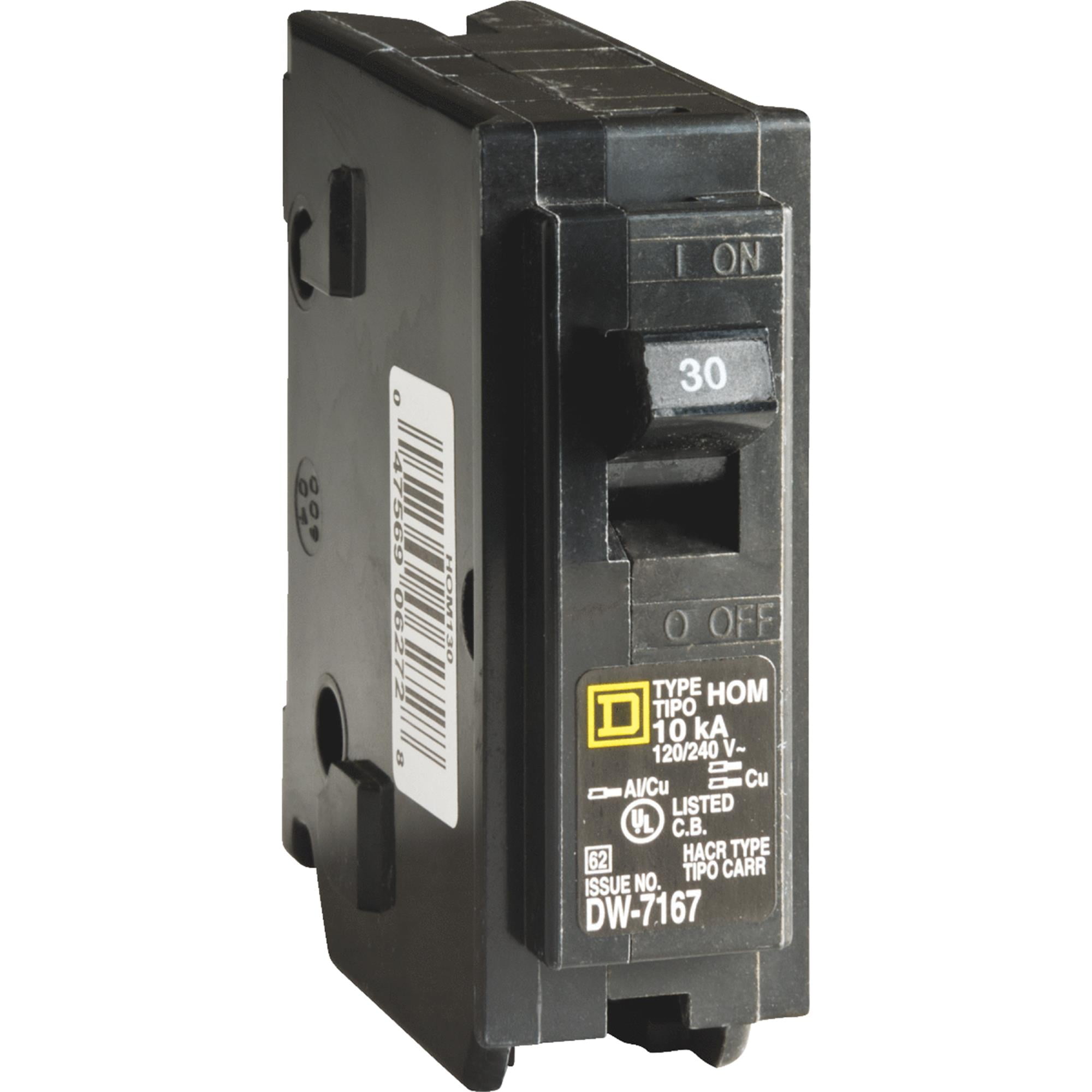 Square D By Schneider Electric HOM130CP 30A 1Pole Circuit Breaker