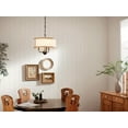 thumbnail image 3 of 3 Light Convertible Chandelier In Homestead Style-13.25 Inches Tall And 15.5 Inches Wide-Anvil Iron Finish    -Traditional Installation Kichler, 3 of 11