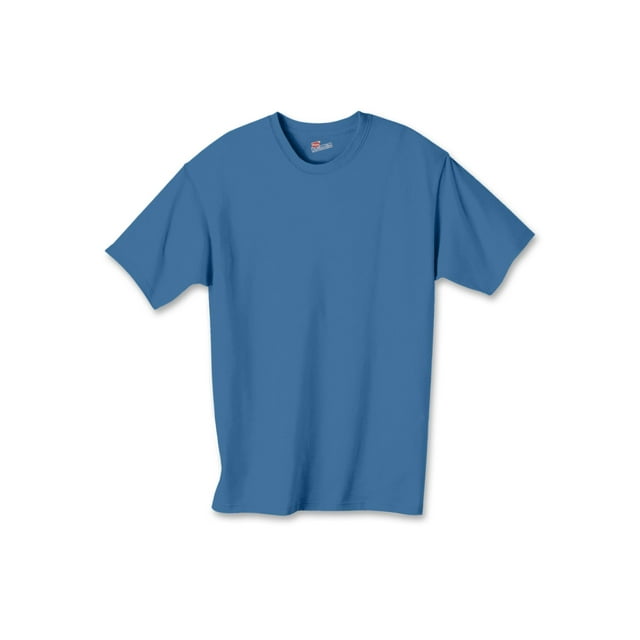 Hanes Authentic TAGLESS Kid`s Cotton T-Shirt, M, Denim Blue