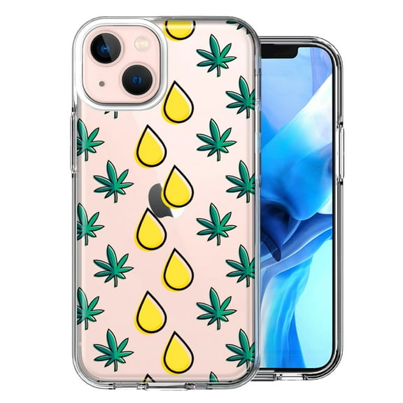 MUNDAZE For Apple iPhone 13 Medicinal Drip Design Double Layer Phone Case Cover