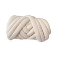 thumbnail image 1 of GUOOL Arm Knit Yarn for Quick Finger Weave Hand Knitting, 2.2lbs Velvet Washable Bulky Beige, 1 of 9