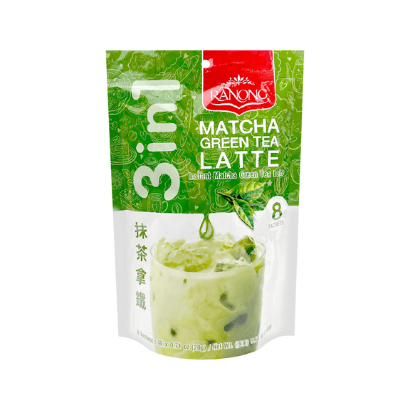 Ranong Tea 3 in 1 Instant Matcha Green Tea Latte 5.64 Oz (160 g) 1 PACK