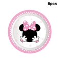 thumbnail image 4 of Juego de vajilla desechable de Disney, suministros de fiesta con temática de Minnie Mouse y margaritas, taza, decoración para fiesta de cumpleaños de bebé y Niña, 4 of 4