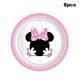 thumbnail image 4 of Juego de vajilla desechable de Disney, suministros de fiesta con temática de Minnie Mouse y margaritas, taza, decoración para fiesta de cumpleaños de bebé y Niña, 4 of 4