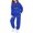 Blue, variant on PMVFHDE Girls 2 Piece Long Sleeve Set Soft Graphic Print Top and Jogger Pants for Holiday Party Festive Family Matching Outfits Toddler Youth Seasonal Wear Yellow,13-14 Years