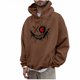 thumbnail image 2 of Sudadera con capucha para mujer, estampada, cuello redondo, manga larga, sudadera con capucha, camiseta, blusa, blusa de poliéster para hombre, 2 of 5