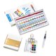 thumbnail image 1 of LUVCLS Mini juego de caja de pintura acrílica para acuarela, cuadrícula de 8/15 + bolígrafo, libro en blanco + +, 1 of 7