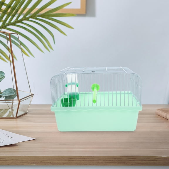 Pawsdot Light Green Bird Carrier Travel Cage with Perch and Waterer for Parrots and Small Birds