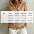 thumbnail image 7 of Xuyuer Women's Summer Solid Color Front Placket Button Down Short Sleeve Casual Top Blouse Soft Breathable, 7 of 7