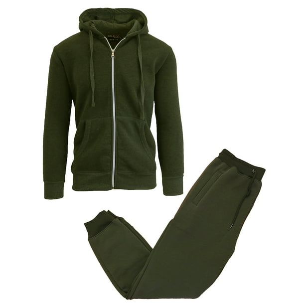 linear fleece jogger set