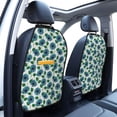 thumbnail image 3 of Kdxio Blue Sunflowers Print 2 Pack Car Kick Mat Seat Cover Back Protector Mat with Pockets for Organizer Backseat Protector and Storage Anti Kick Pad for Vehicles, 3 of 9