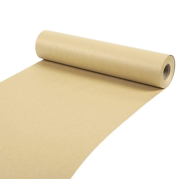12" Kraft Paper Roll, Brown Jumbo Butcher Paper, 100 Feet Long Paper