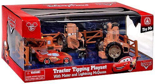 cars tractor tipping playset