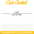 thumbnail image 3 of CUB CADET 710-1007 Screw 3/8 16 X 1.500 LGT SLT SLTX LGTX GT LT LTX 1040 1042, 3 of 6